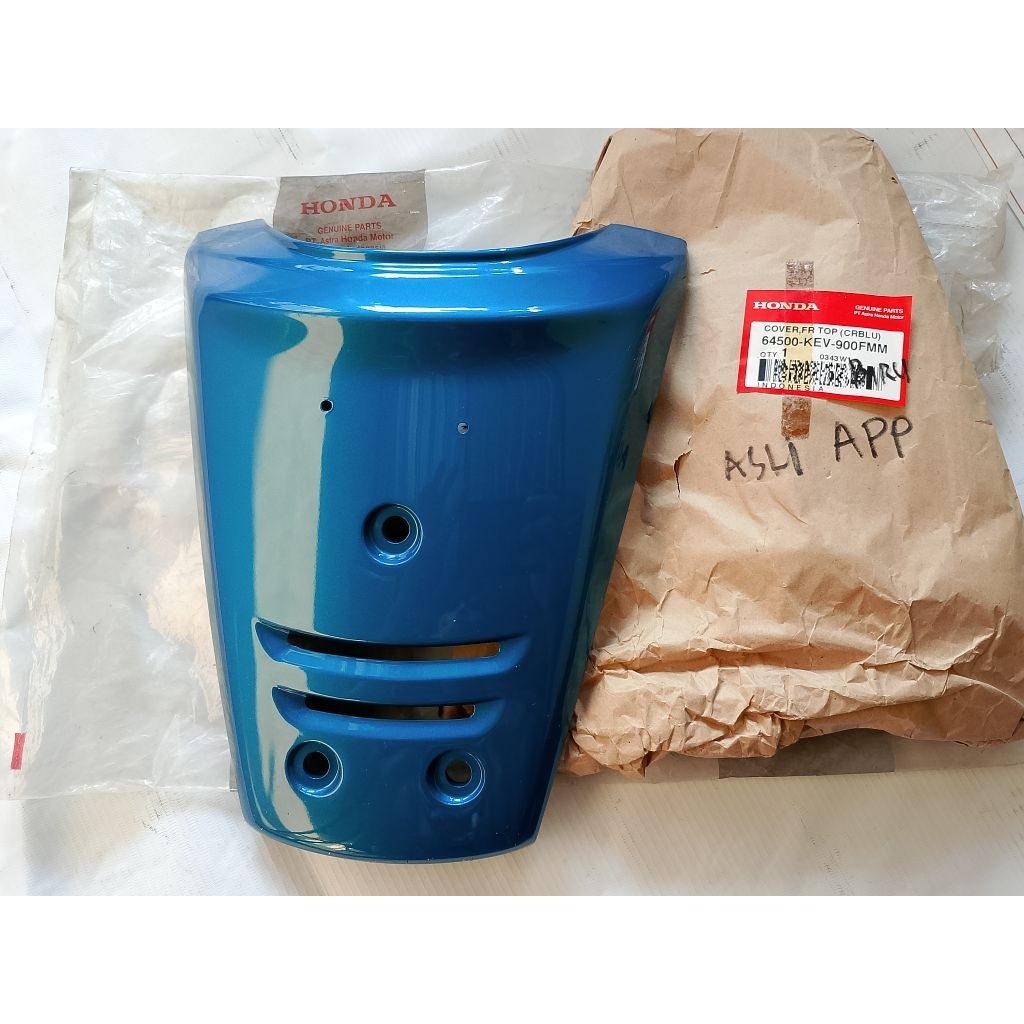 64500-KEV-900FMM Panel tameng dada biru tosca Honda SUPRA X XX V Original baru AHM