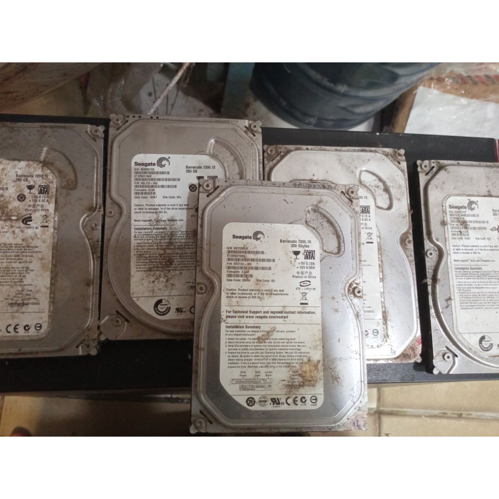 Borongan 5 HDD Seagate 250GB SATA