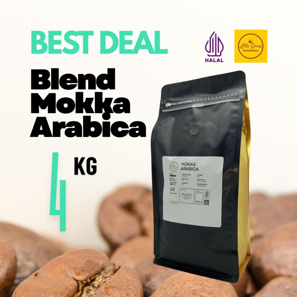 Little Beans Kopi House Blend Mokka Arabica 100% Arabica 4 kg