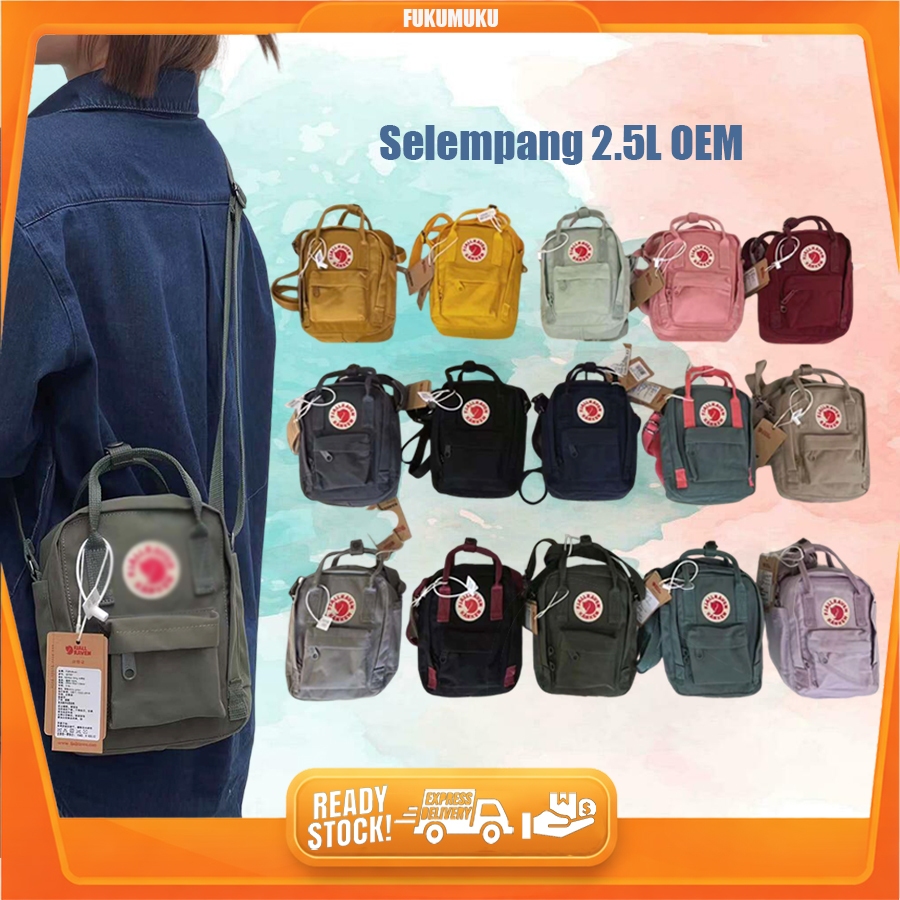 SLING BAG KKN Tag Putih Warna Warni  / Tas Selempang Klasik / Sling Bag Wanita 2.5L