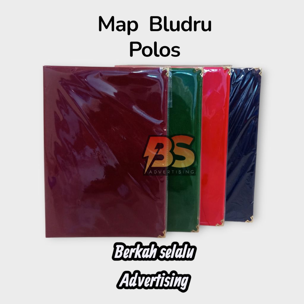 Map Bludru Polos  - Map Kantor - Map Ijazah - Upacara Bahan Bludru Berkualitas