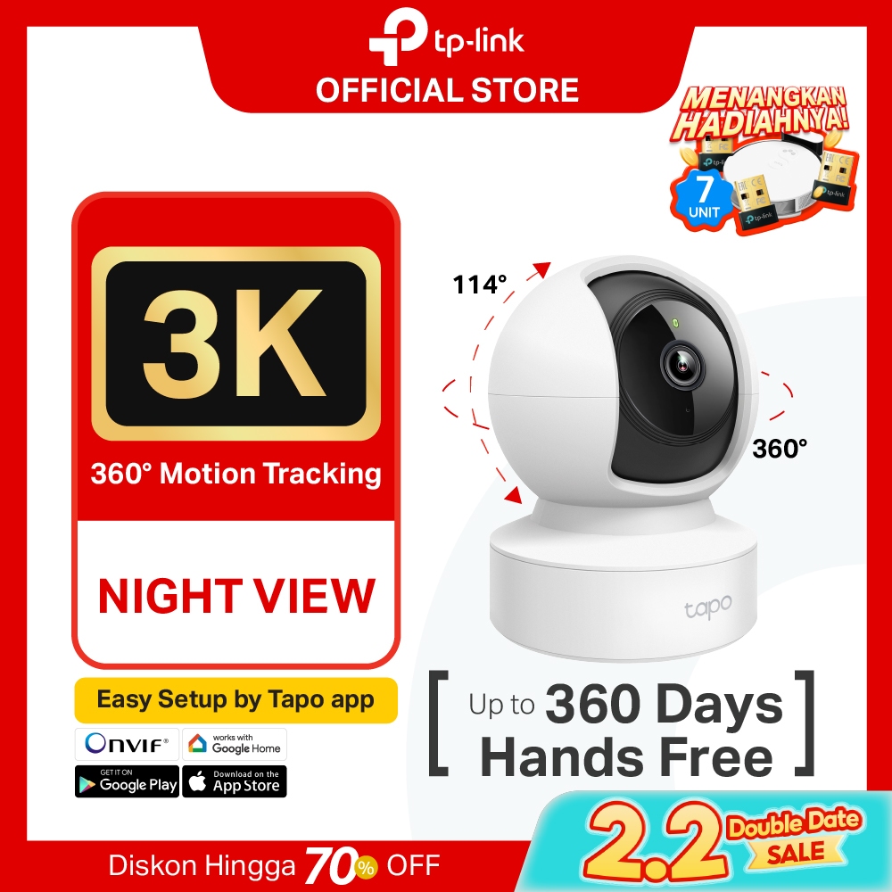 TP-Link Tapo C232 |  PTZ IP WiFi Camera | 4MP | Indoor || Video | SD | Murah Toko