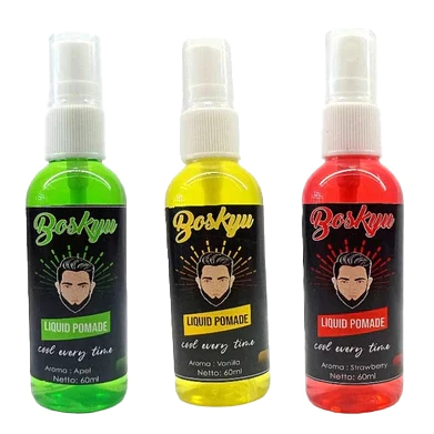 Minyak rambut pomade BOSKYU Pomade rambut cair Hair styling spray