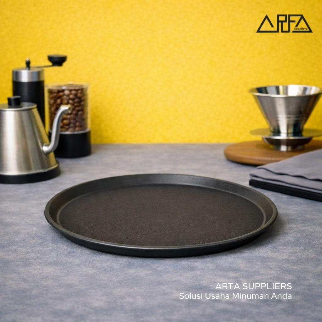 Nampan / Tray / Baki Anti Slip Bulat 35cm