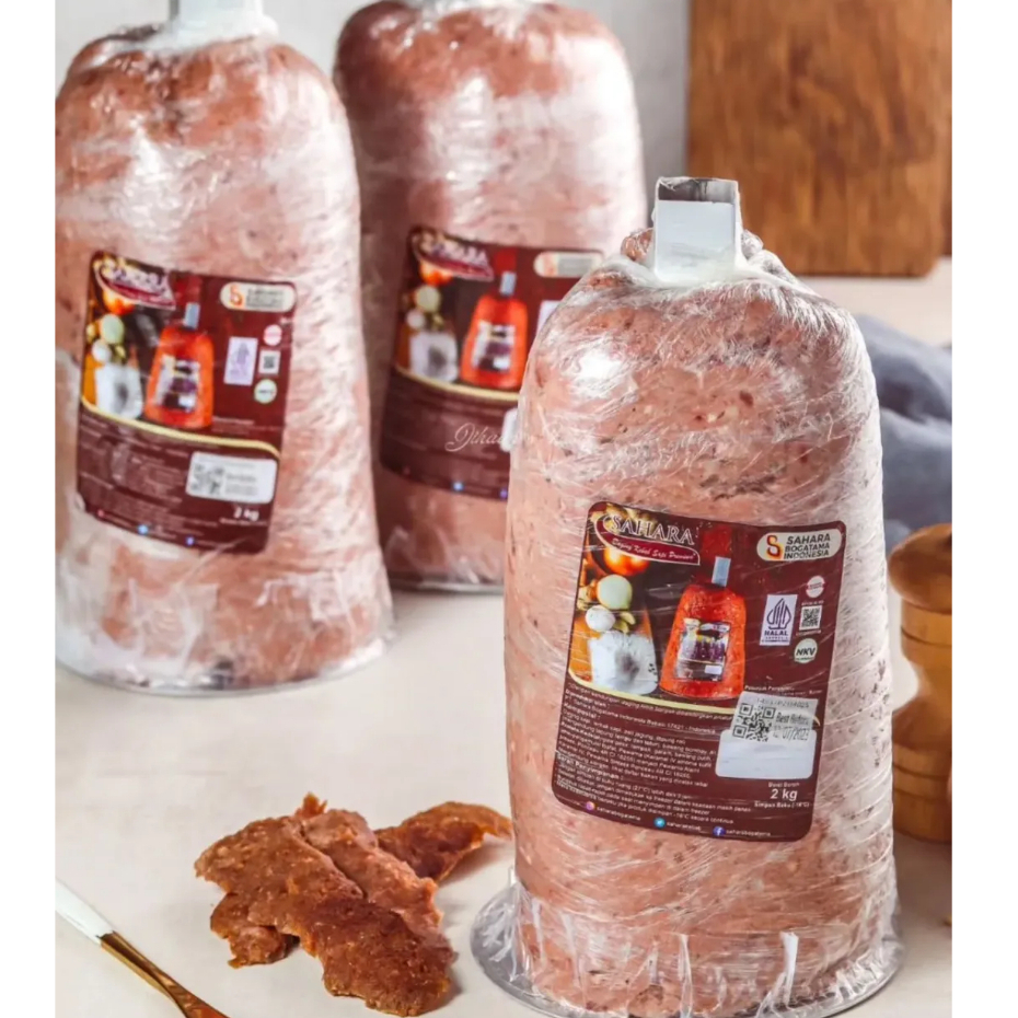 Daging Kebab Sapi 2kg Premium | Central - Warna - Sahara | Daging Kebab