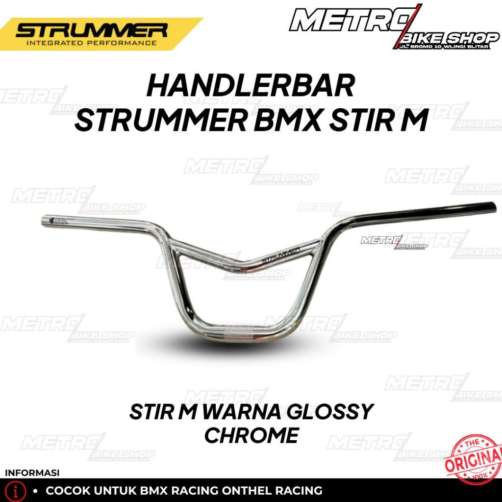Stir M Strummer BMX Handlebar untuk BMX 20 Stir M Stang M BMX Racing Stang Sepeda BMX Stir Onthel