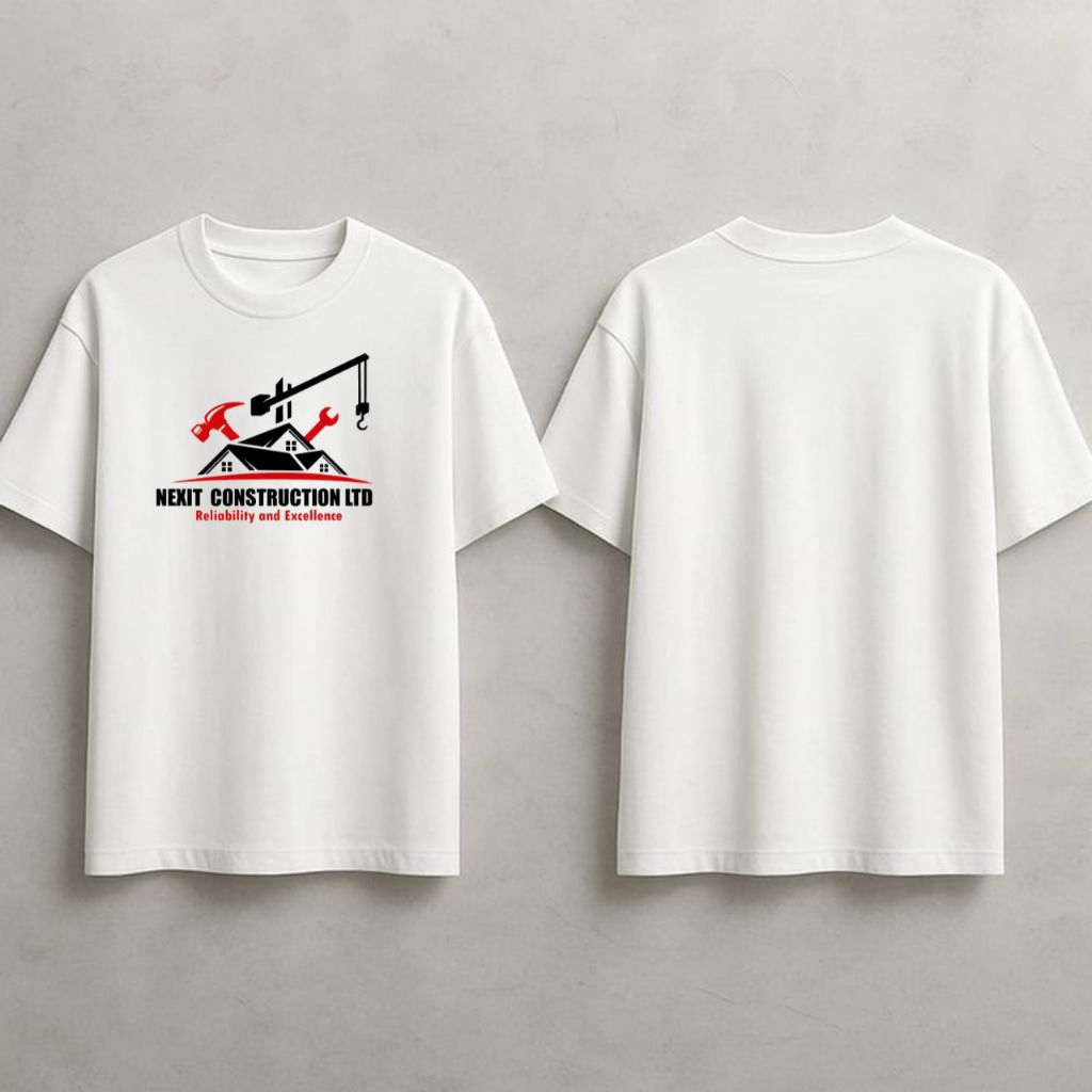 baju kaos T-Shirt tukang bangunan Pria wanita 100% Katun combed