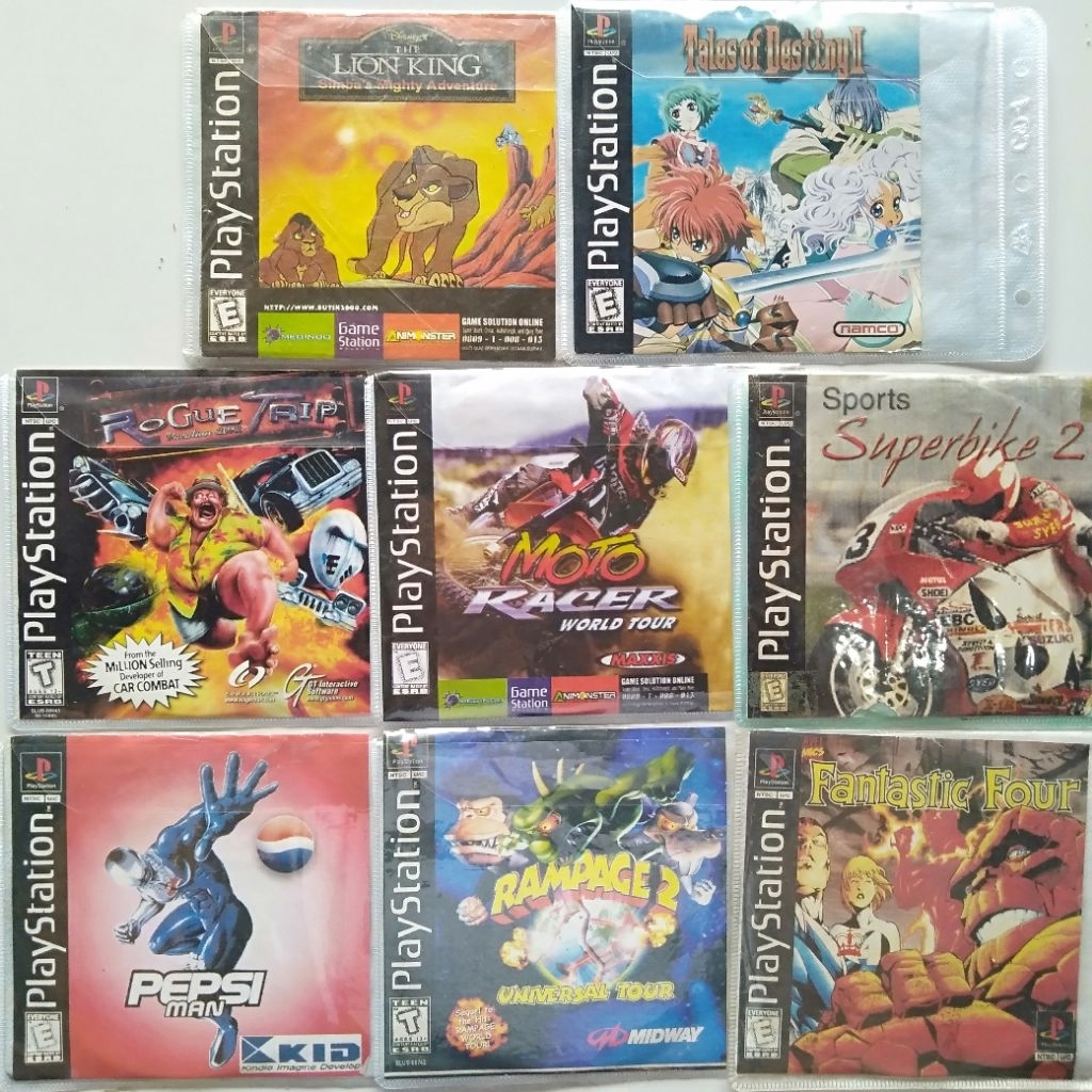 kaset ps1 kopab paketan pepsiman rampage 2 dan lain lain
