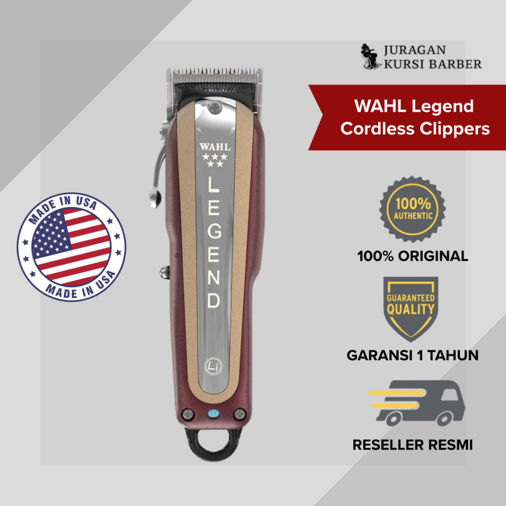 WAHL Legend Cordless Hair Clipper - Alat Pemangkas, Alat Perawatan, Potong Rambut, Alat Cukur Rambut