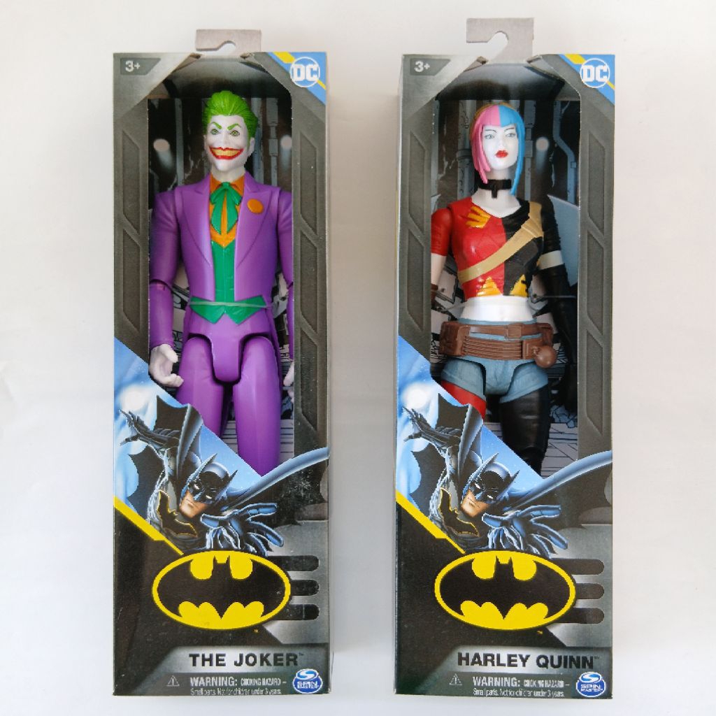 Action Figure DC Batman- The Joker Harley Quinn 12 inch Spin Master Mainan