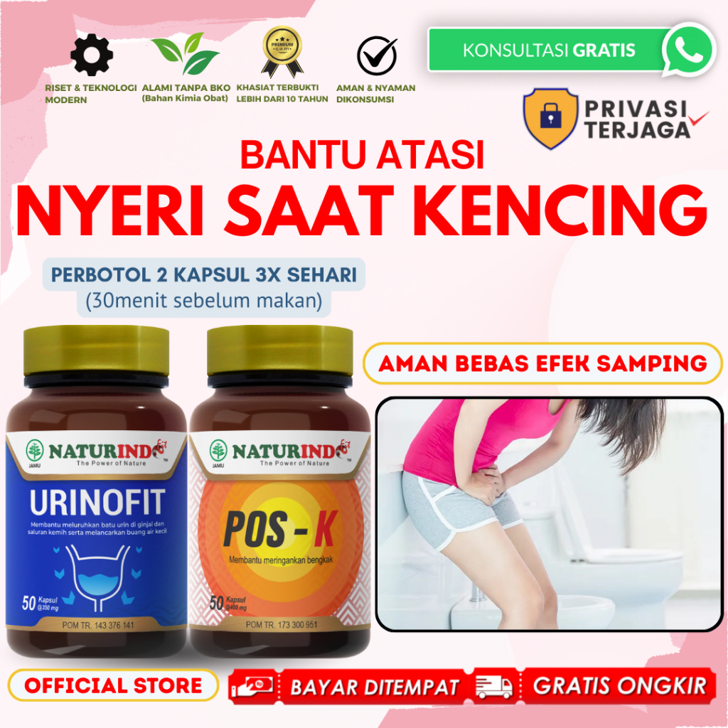 Obat Nyeri Saat Kencing Sering Buang Air Kecil Obat Kencing Nanah ISK Anyang Anyangen Ngompol NATURI