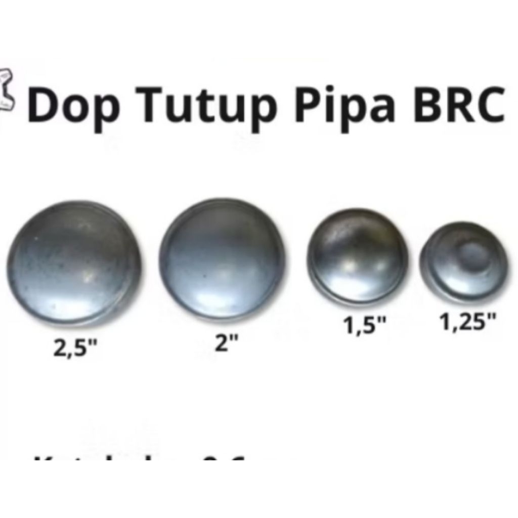 Dop tutup pipa tiang BRC pagar besi