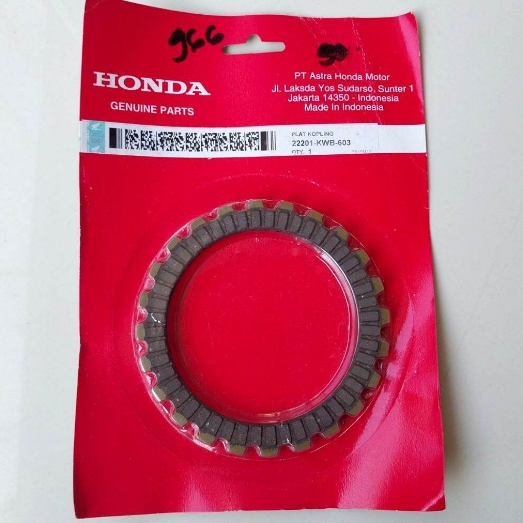 22201-KWB-603 Kampas Kopling Honda Blade Ori AHM