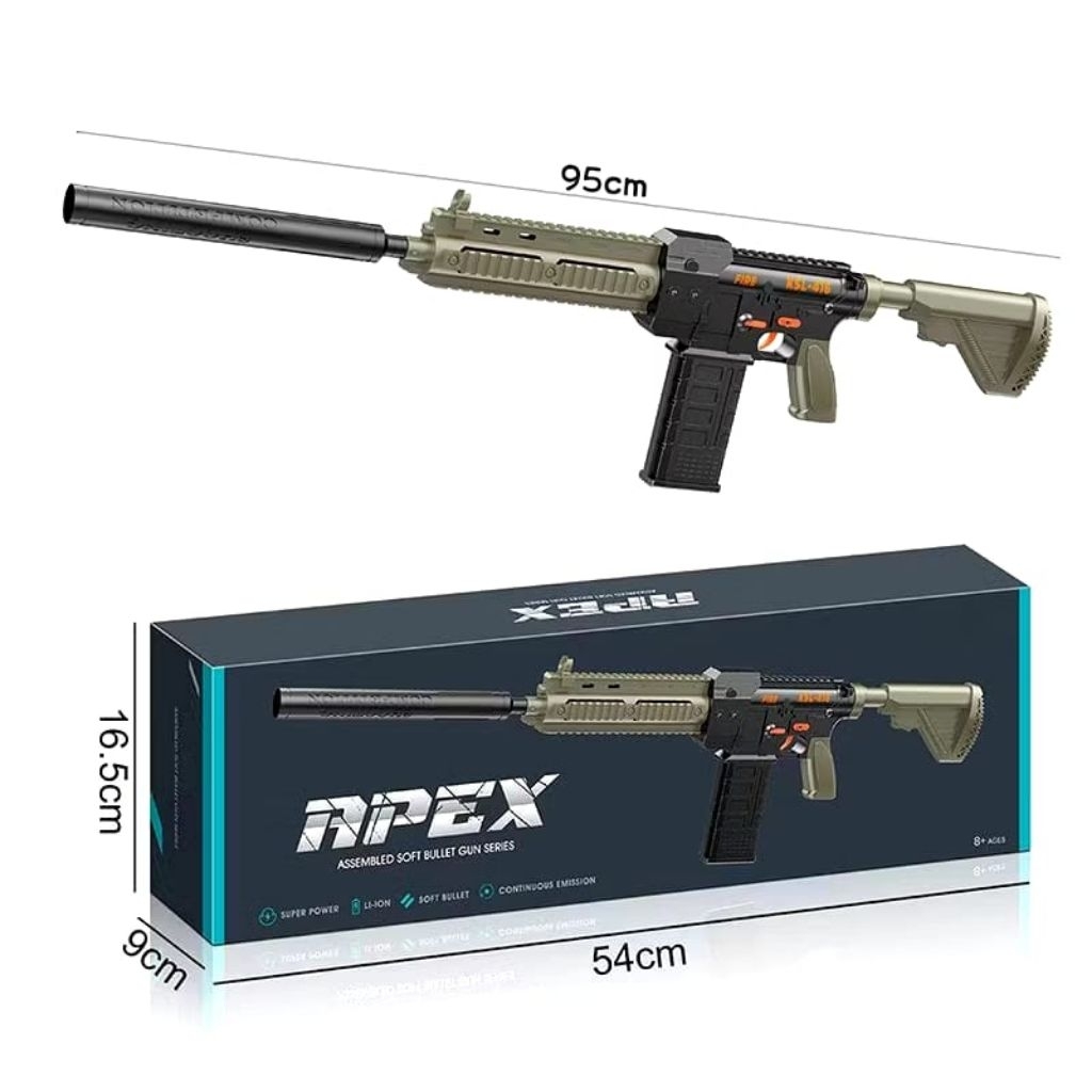 KIDZOONAA - 78812 MAINAN ANAK PISTOL APEX SOFTBULLET Gun PUBG SOFTGUN