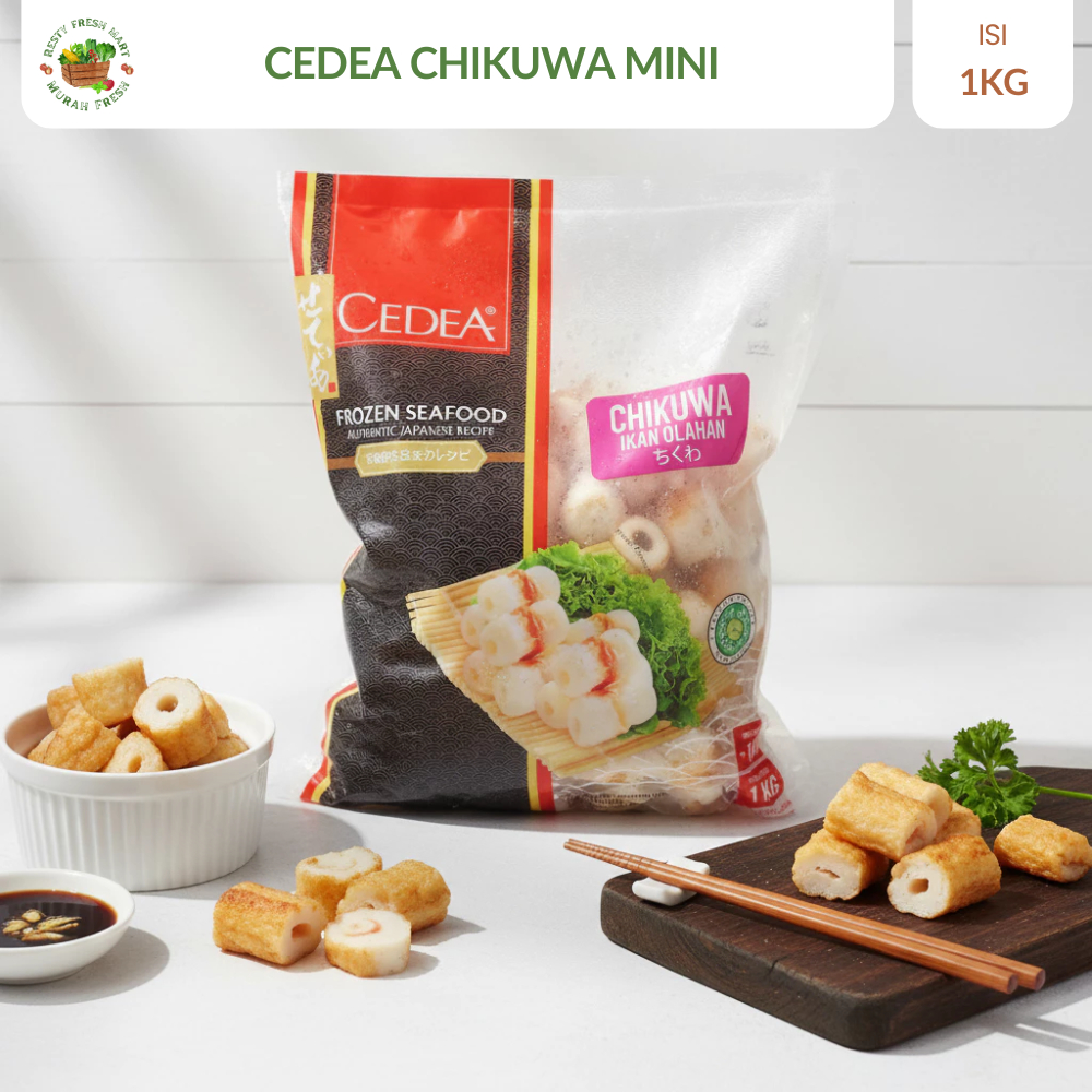 Cedea Chikuwa Mini 1 KG | Olahan Ikan Surimi Halal Frozen
