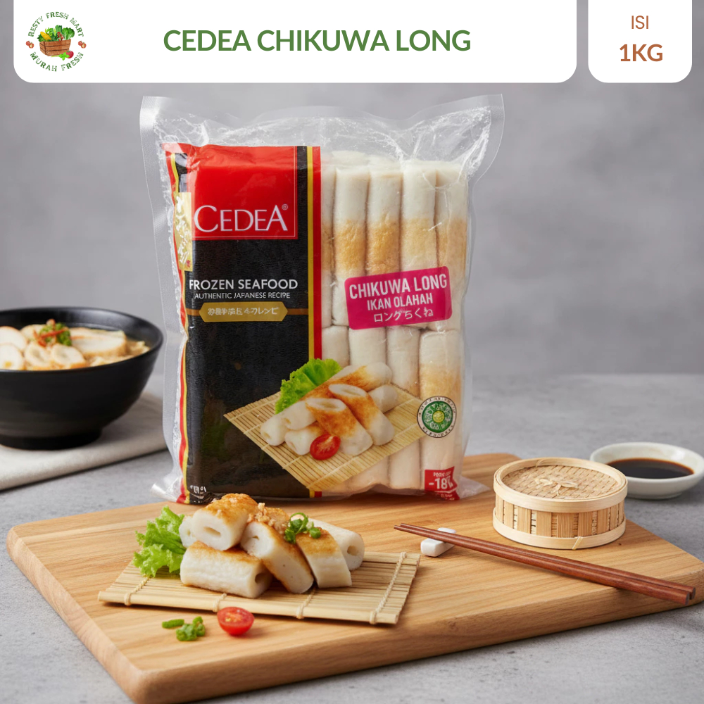 Cedea Chikuwa Long 1 KG | Chikuwa Surimi Frozen Panjang