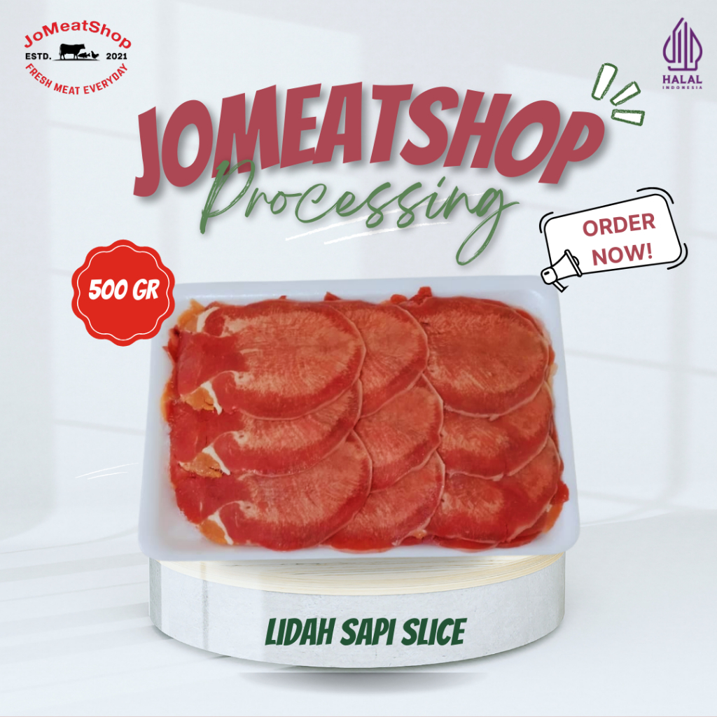 JomeatShop I Daging Lidah Sapi Kupas  Sup grill bbq 250gr & 500gr