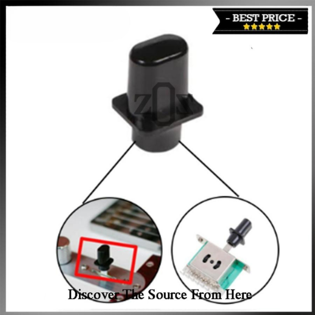 Kepala Toggle Switch Tip Cap Telecaster Black