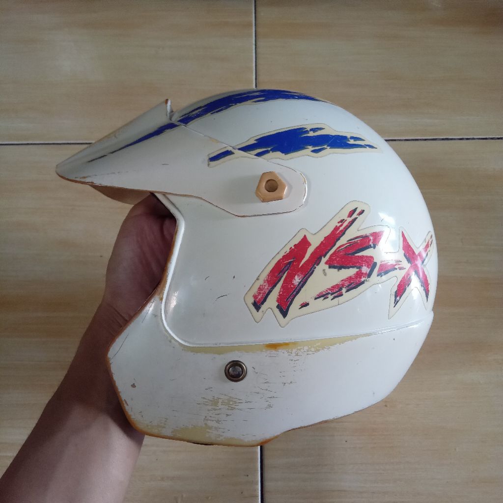 helm jadul honda nsx original rekondisi