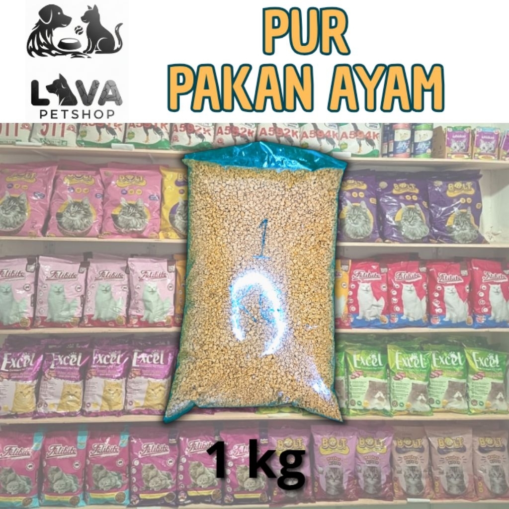 PUR BR PAKAN AYAM 1 KG