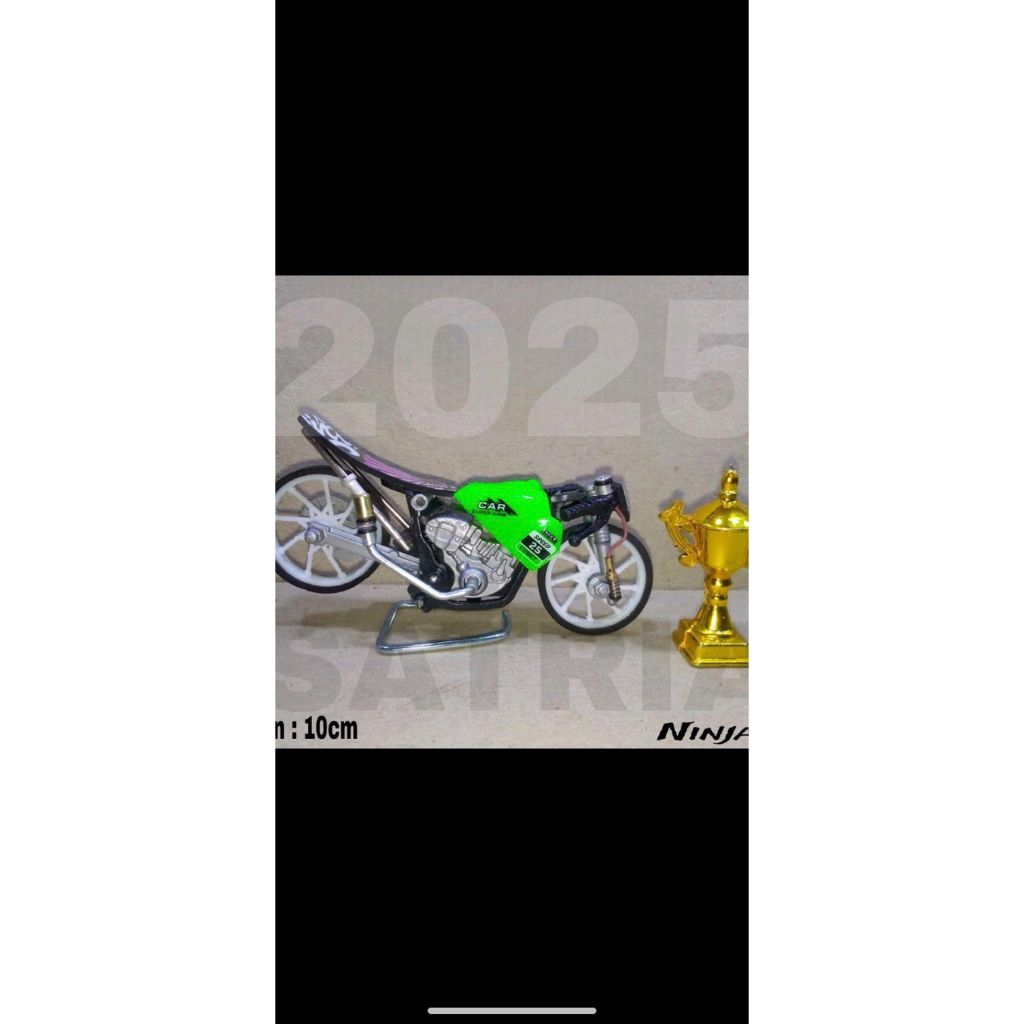 Miniatur motor Ninja SS hijau