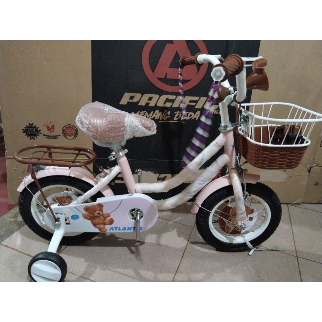 sepeda anak atlantis, sepeda mini 16inc, sepeda anak perempuan