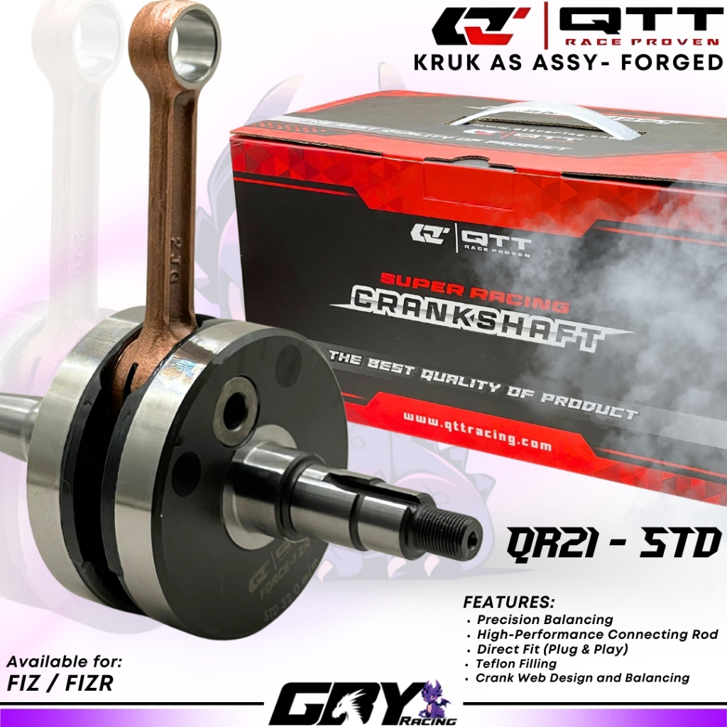 QTT Racing Forged Assy Crankshaft FIZR Kruk as FIZ R  STD - 52mm Non Tevlon Original