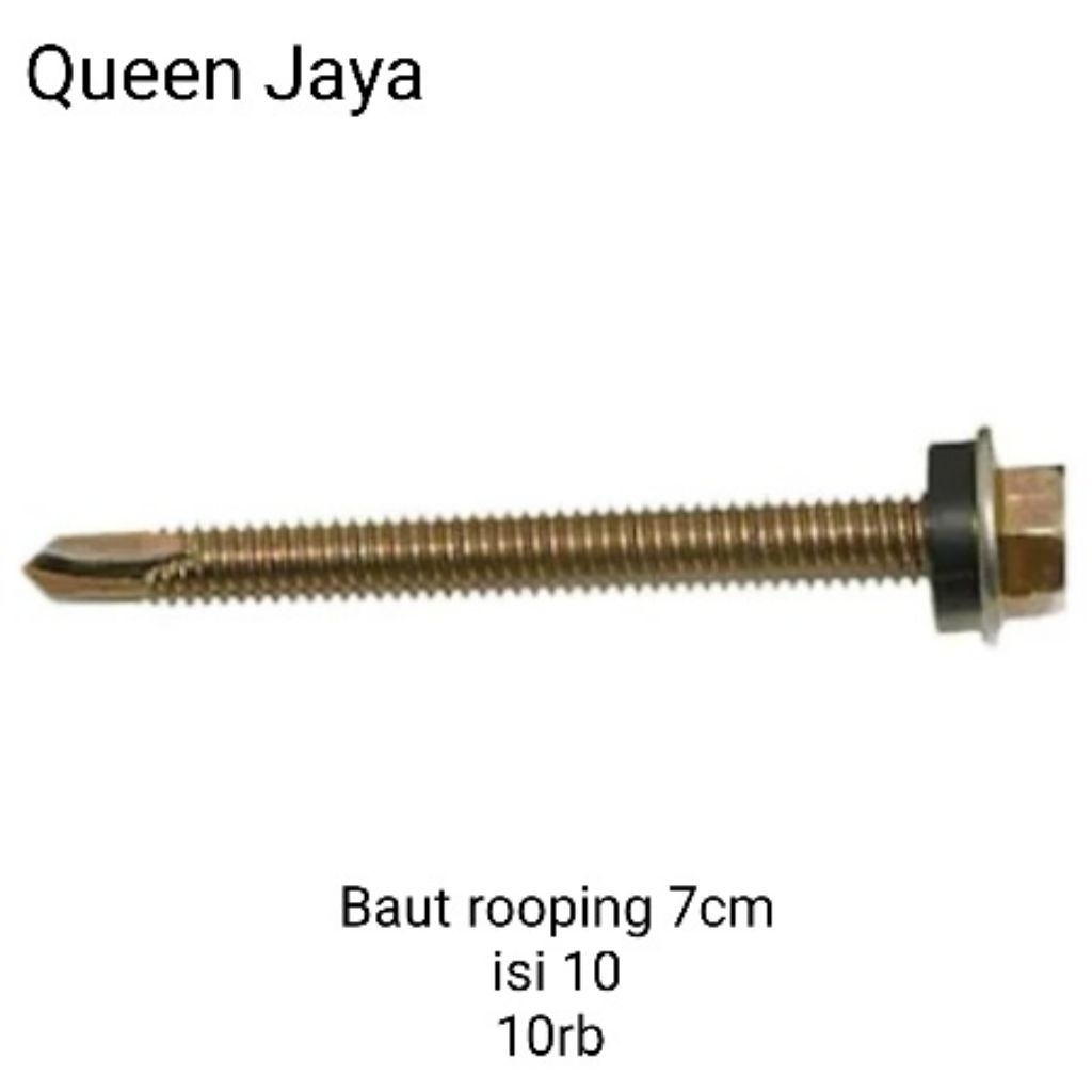 Baut Rooping/Baut Untuk baja ringan/7cm Isi 10pcs