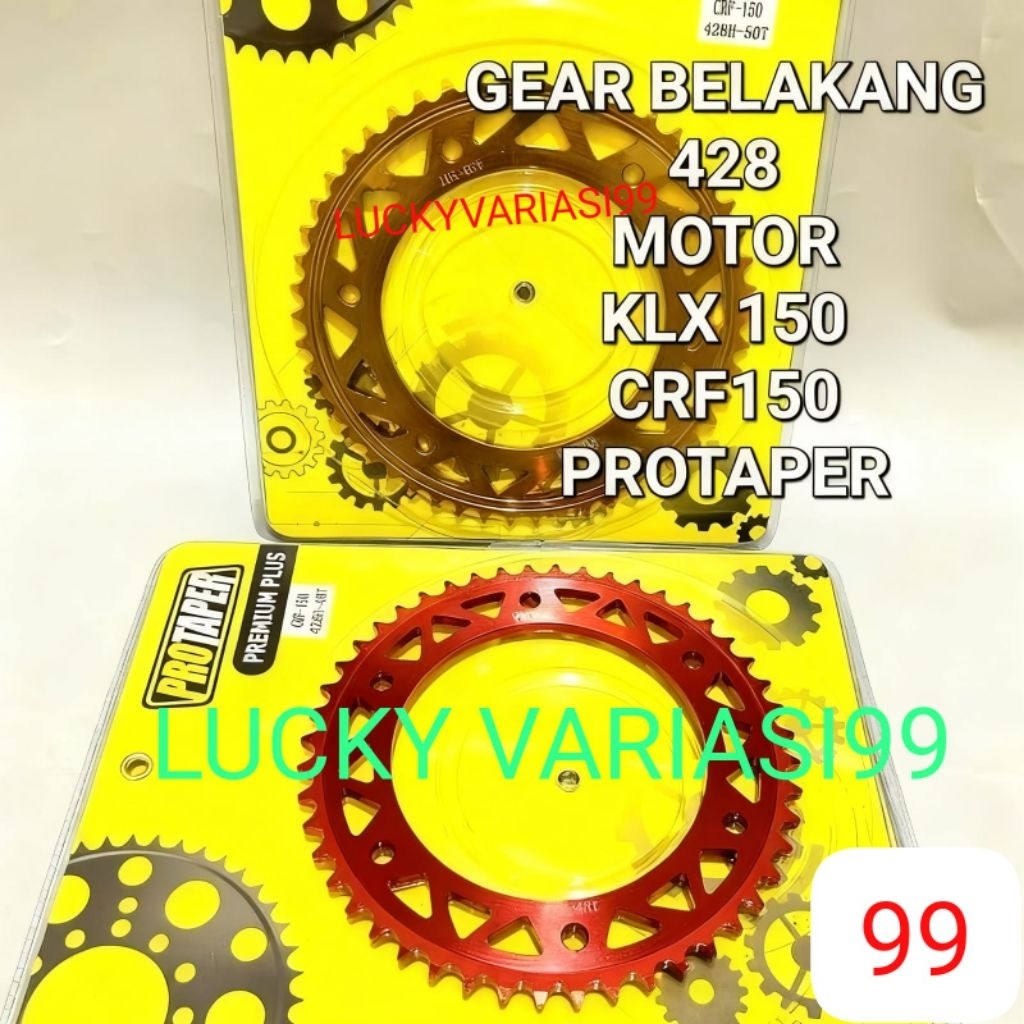 Gear Belakang CRF 150 KLX 150 Protaper Gir belakang 428 motor Crf 150 Klx 150 gir crf 150 gir klx 15