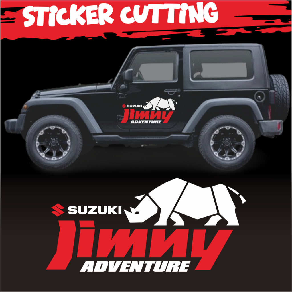 Stiker Suzuki Jimny Cutting / Sticker Cutting Badak Jimny Cutting / Stiker Mobil Anti Air