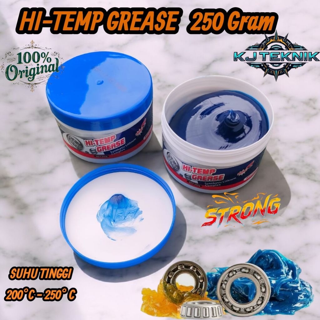 Derfoe Grease Hi-temp Lithium Grease Pelumas Bearing warna Biru Merah Kuning  Made in Germany/Grease