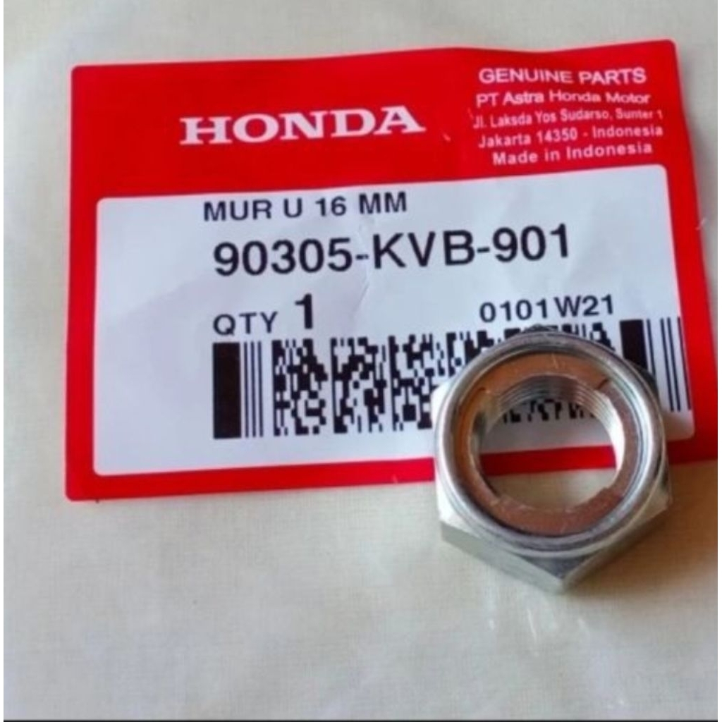 90305KVB901 MUR U 16MM MUR RODA BELAKANG KUNCI 24 BAUT AS RODA BELAKANG METIC MUR 24 MUR RODA BELAKA