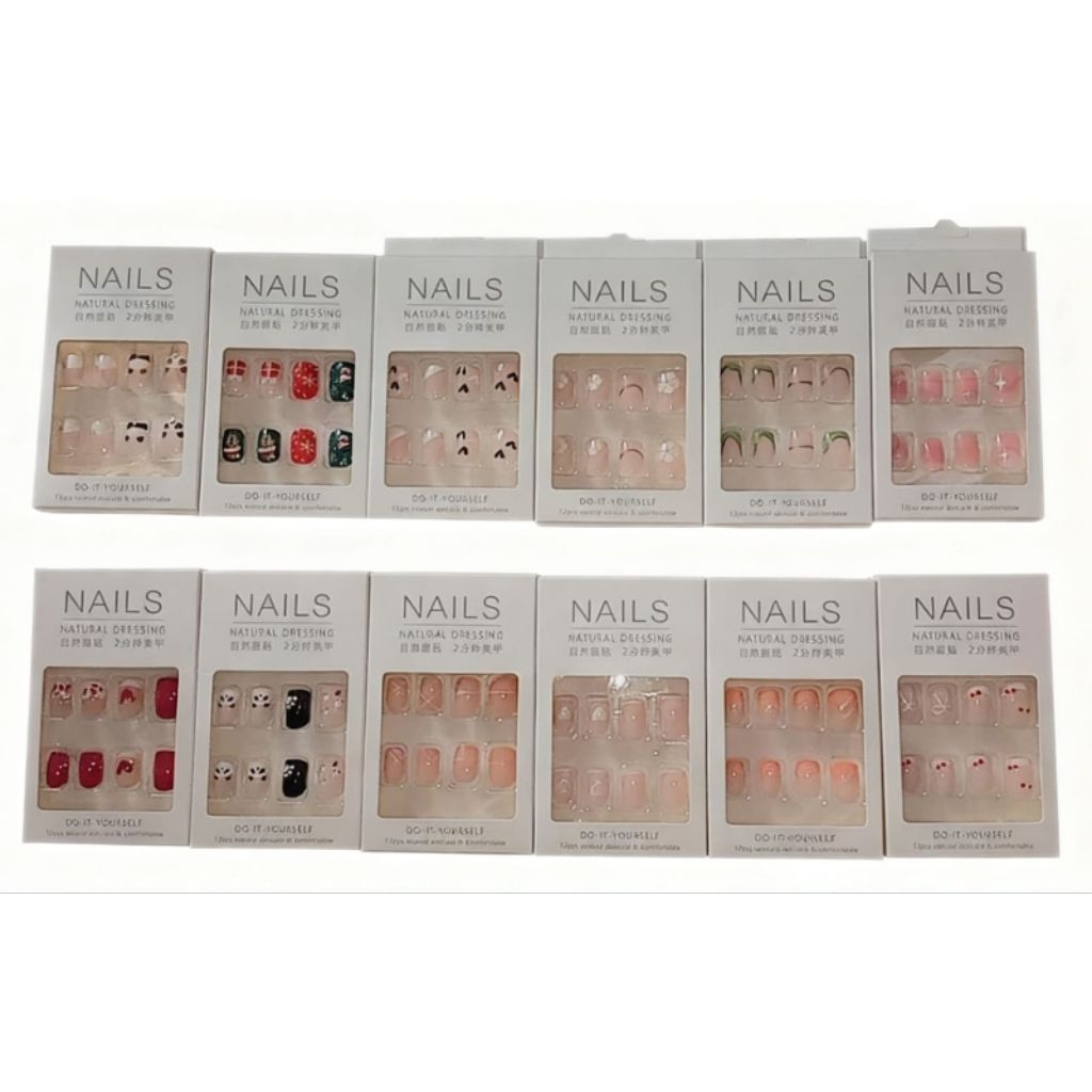 Kuku Palsu Aesthetic / Kuku Kukuan Palsu / Fake Nails Art
