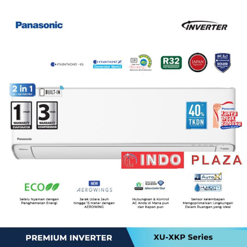 [KARGO] AC PANASONIC INVERTER PREMIUM SERIES XU-XKP 1PK | 1.5PK | 2PK