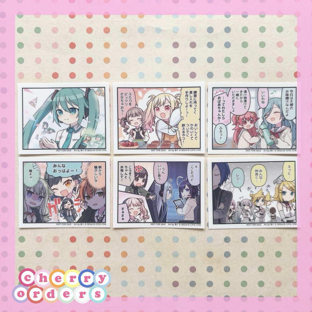 Project SEKAI 1 Panel Manga (Hitokoma) Benefit Sticker