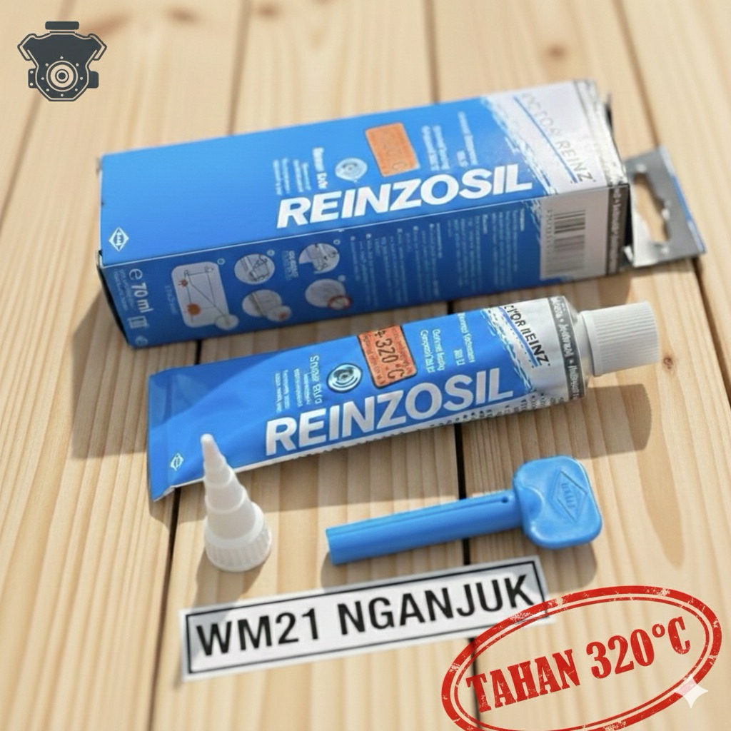 Reinzosil ronzosil Lem Mesin RTV Silicone 70gr - Lem Gasket Tahan Panas 320°C