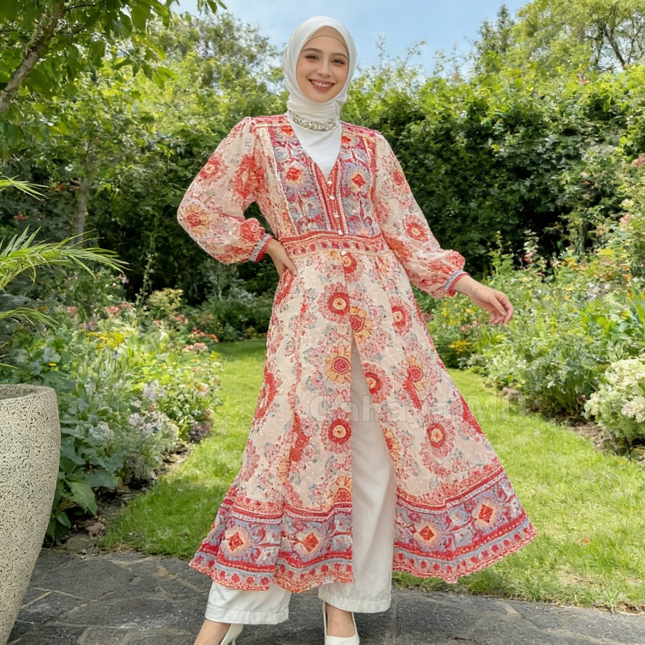 NEW PRODUCT TUNIK RAYON MOTIF PREMIUM TERBARU/TUNIK BUNGA/TUNIK KONDANGAN