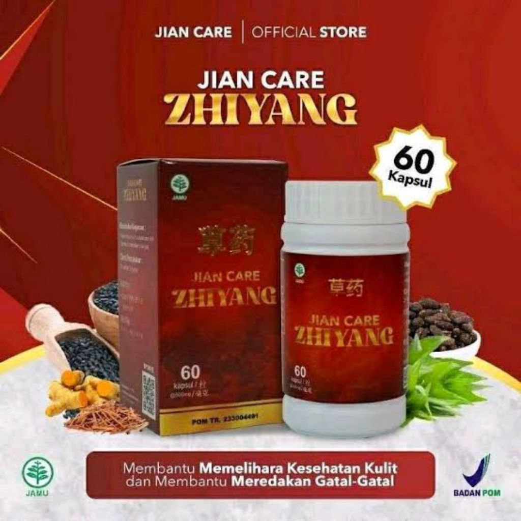 JIANCARE ZHIYANG Obat Herbal Untuk Gatal-Gatal & Alergi Pada Kulit Terdaftar BPOM