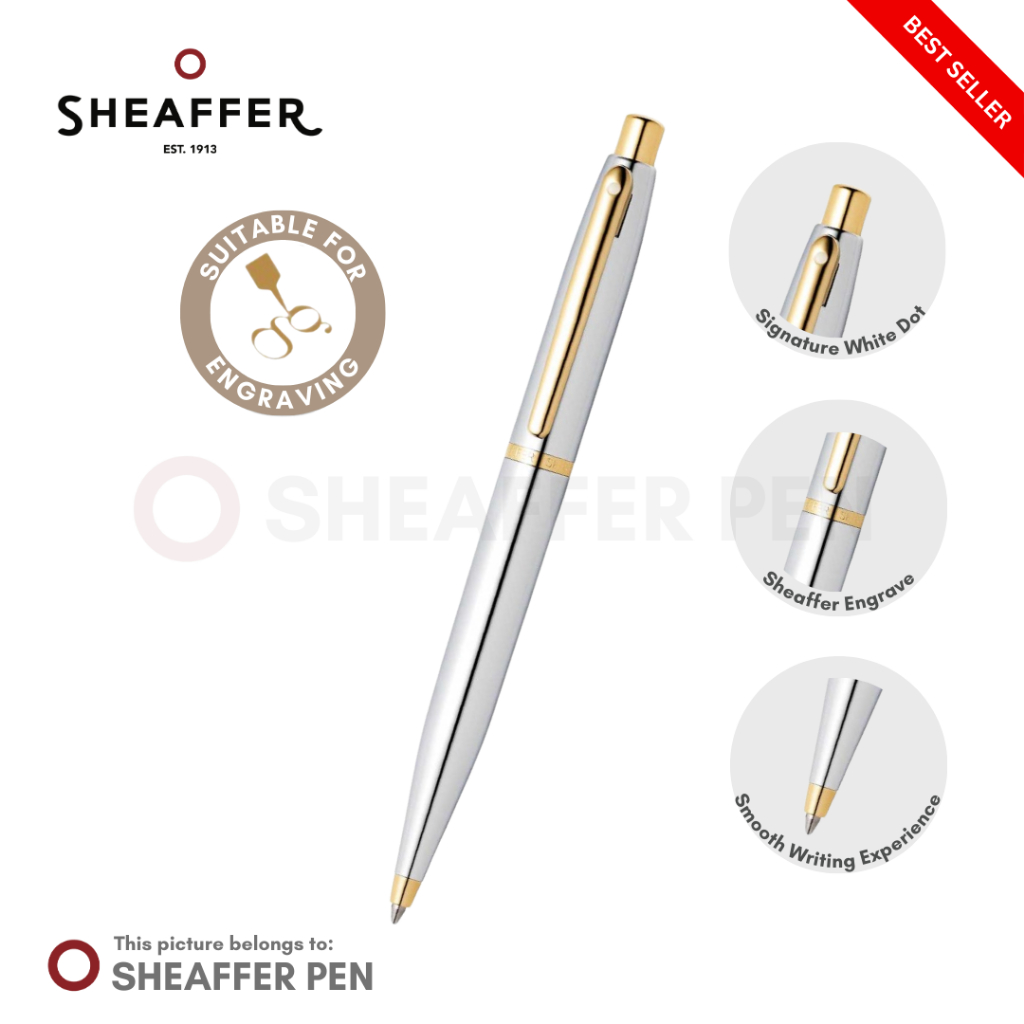 Sheaffer® VFM Chrome with Gold-Tone Ballpoint