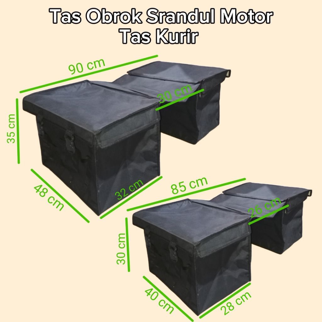TAS KERANJANG MOTOR ANTI AIR TEBAL KUAT TAS RONJOT MOTOR TAS OBROK POS KURIR KERANJANG MOTOR JUMBO