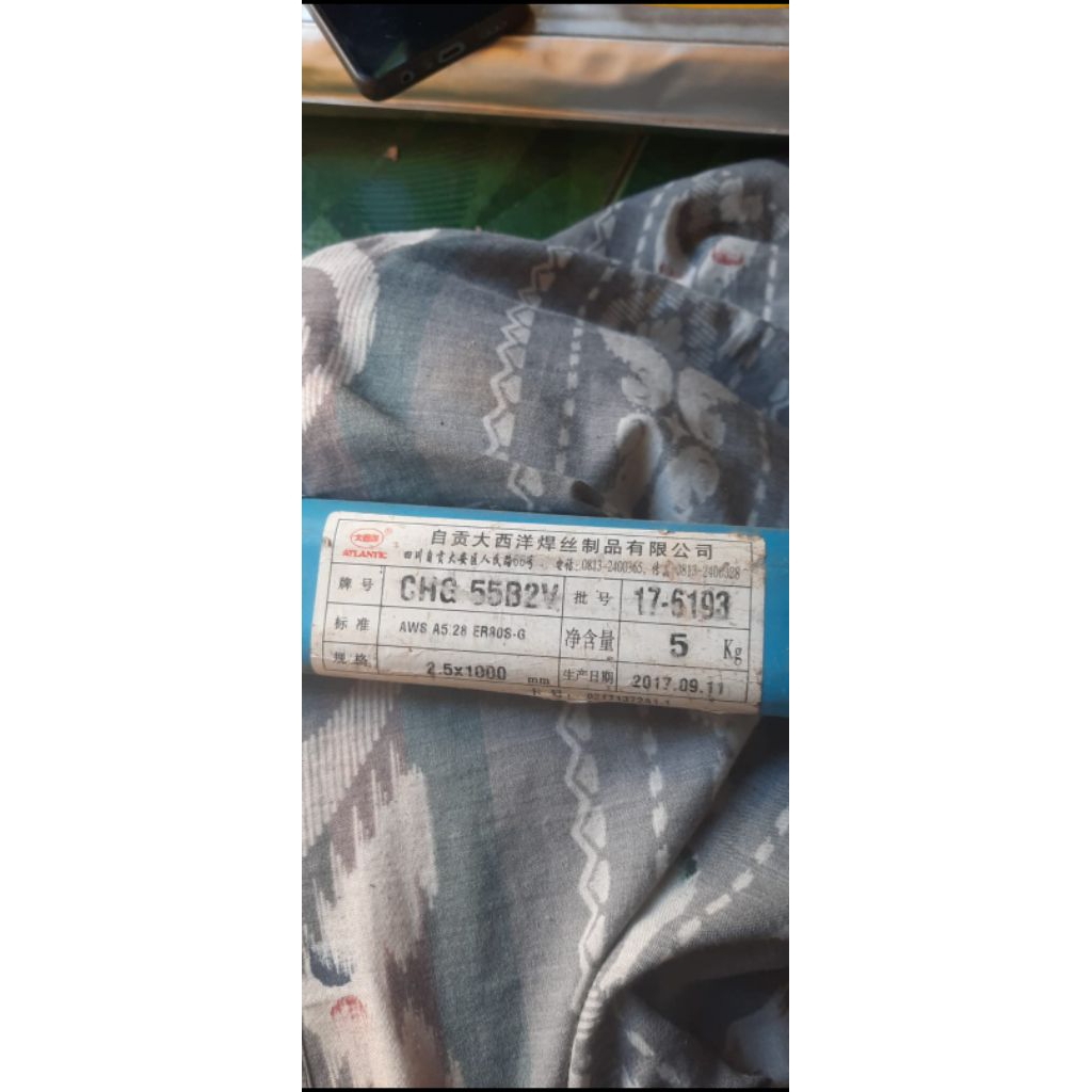 KAWAT LAS ATLANTIC TIG AWS ER80S-G Size. 2.5x1000MM