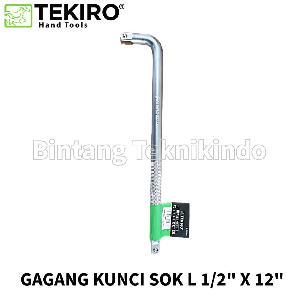 TEKIRO Gagang Kunci Sok Sock Socket Shock L 1/2" x 12" Offset Handle