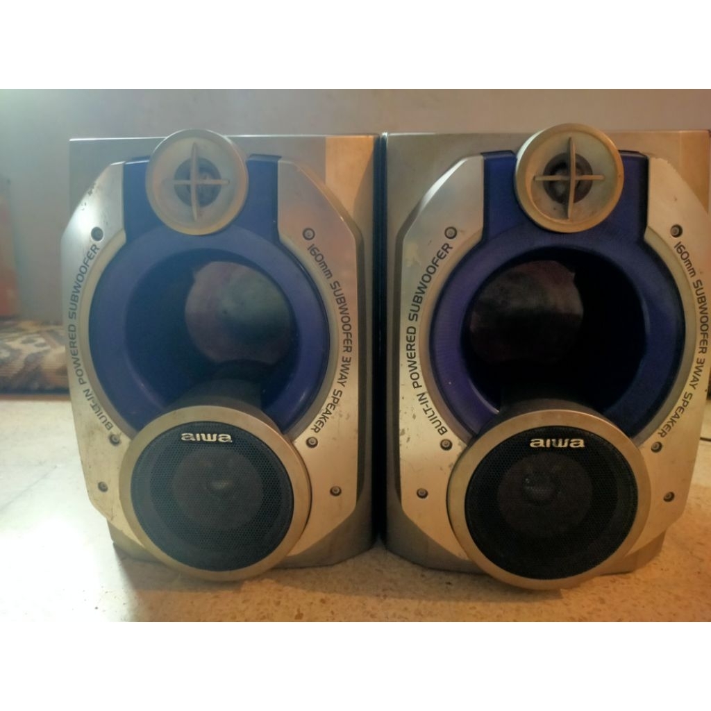Speaker Pasif Compo 6 inch AIWA SX-WNSZ700 asli Tokyo Japan sepasang