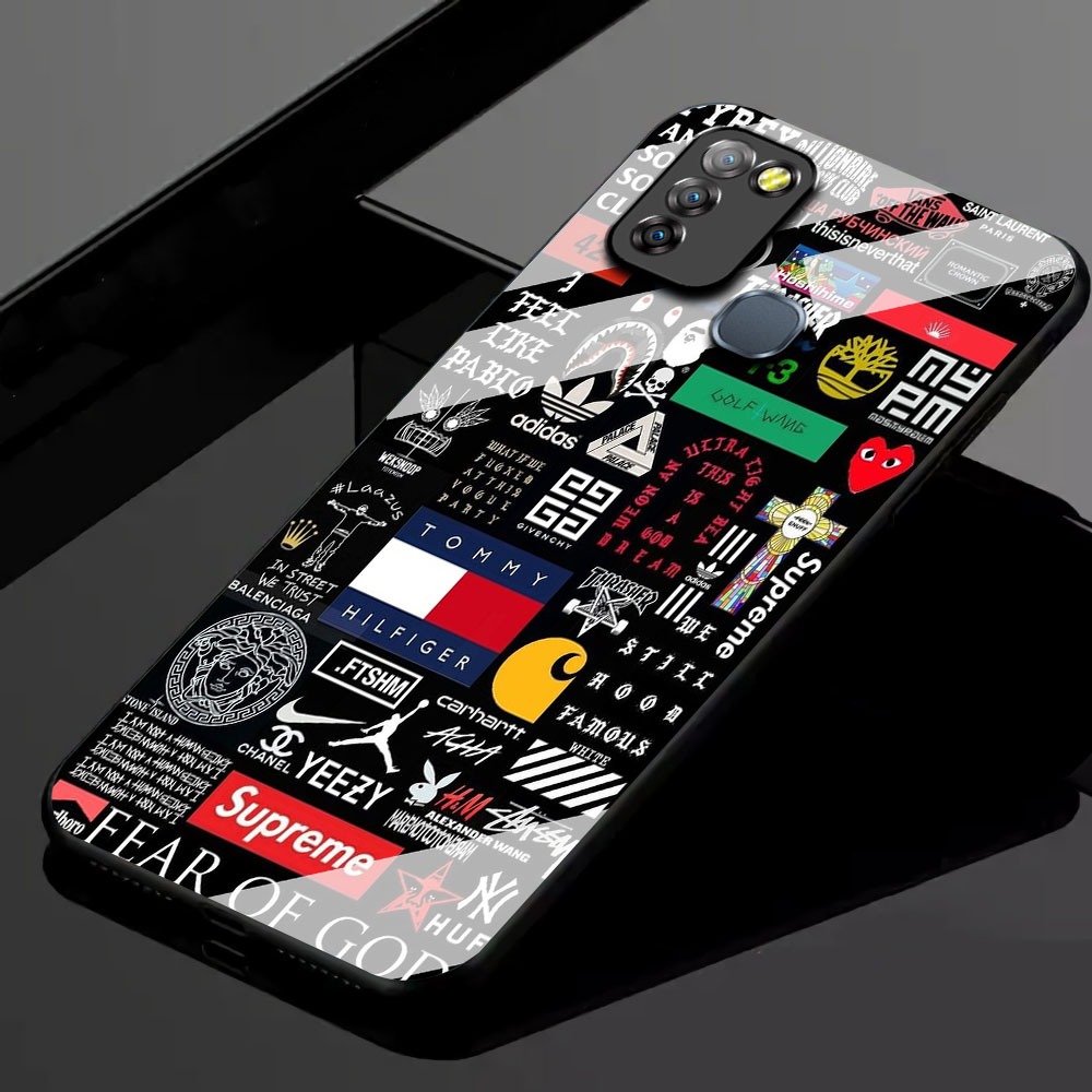 KK39 Softcase Glass Hp Terbaru For Infinix Smart 5/Smart 6 RAM 3 silikon Hp ada pelindung camera Cas