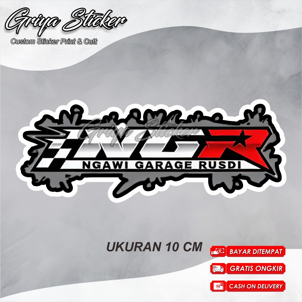 STIKER NGR NGAWI GARAGE RUSDI AMBA TUNER IRONI SPEED RACING STIKER PACK TUNER NGAWI VIRAL