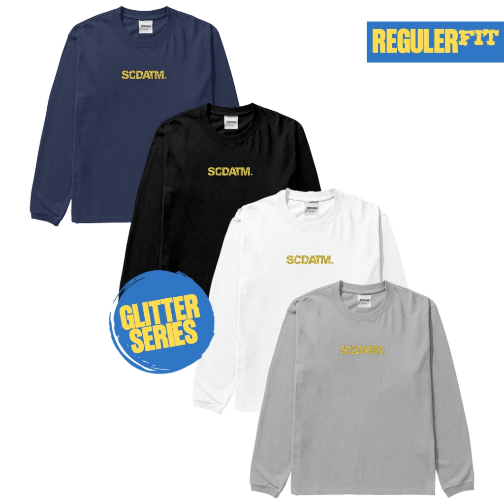 SUICIDE ANTHEM - Tshirt kaos pria Long Sleeve Stay gold glitter Cotton Combed 24S  (1650)