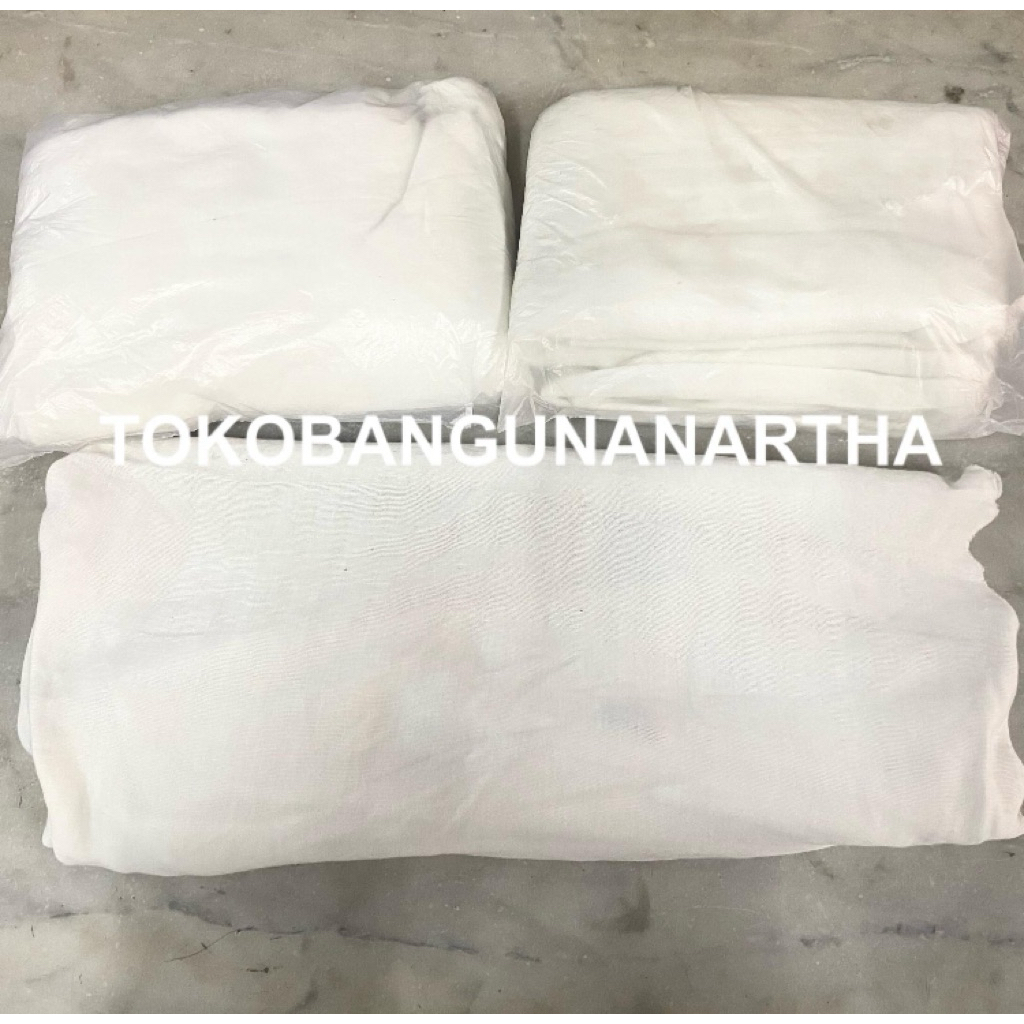 Majun Putih Lembaran / Kain Lap Majun Putih Lembaran