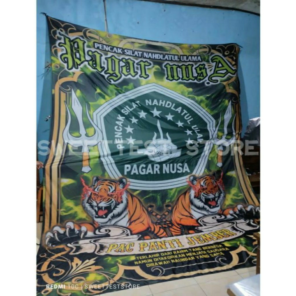 BENDERA 200x300cm, FREE FLAG, STICKER, KUPON BERHADIAH,TERMURAH, BENDERA PRINTING PAGAR NUSA, BENDER
