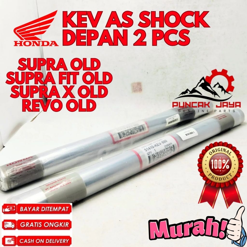 AS SHOCK DEPAN 2 PCS ORIGINAL HONDA KODE KEV, AS SHOCK DEPAN SUPRA OLD, AS SHOCK DEPAN SUPRA FIT OLD