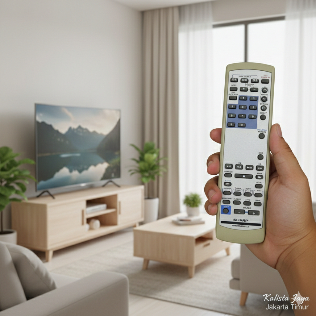 REMOTE REMOT DVD COMPO SHARP RRMCGA003BGZZ ORIGINAL ASLI